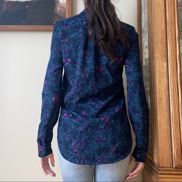 RW&CO. Floral Buttoned Blouse - Picture 3 of 3
